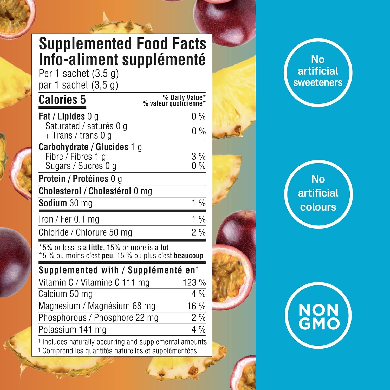 Organika Canadian-Made Electrolytes Powder with Vitamin C & Prebiotic Fibre - Sugar-Free Hydration Drink Mix Variety Pack