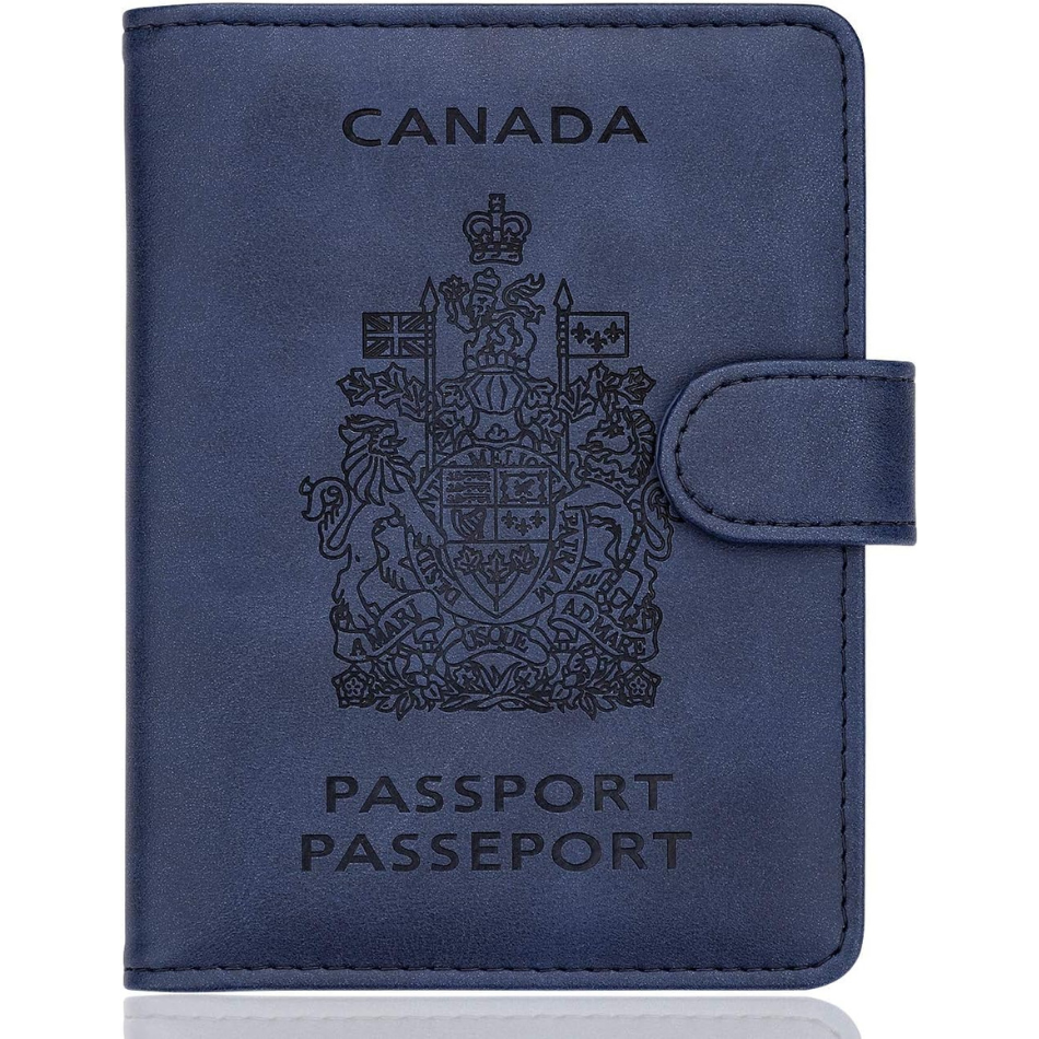 WALNEW RFID Blocking Passport Holder Travel Wallet Cover Case